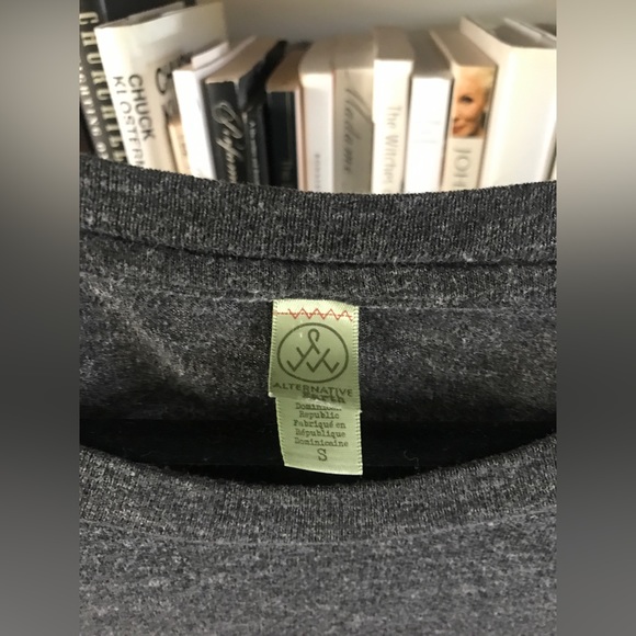 EUC Alternative Earth Heather Grey Long Sleeve Crew Neck Light Sweatshirt S - Picture 2 of 9